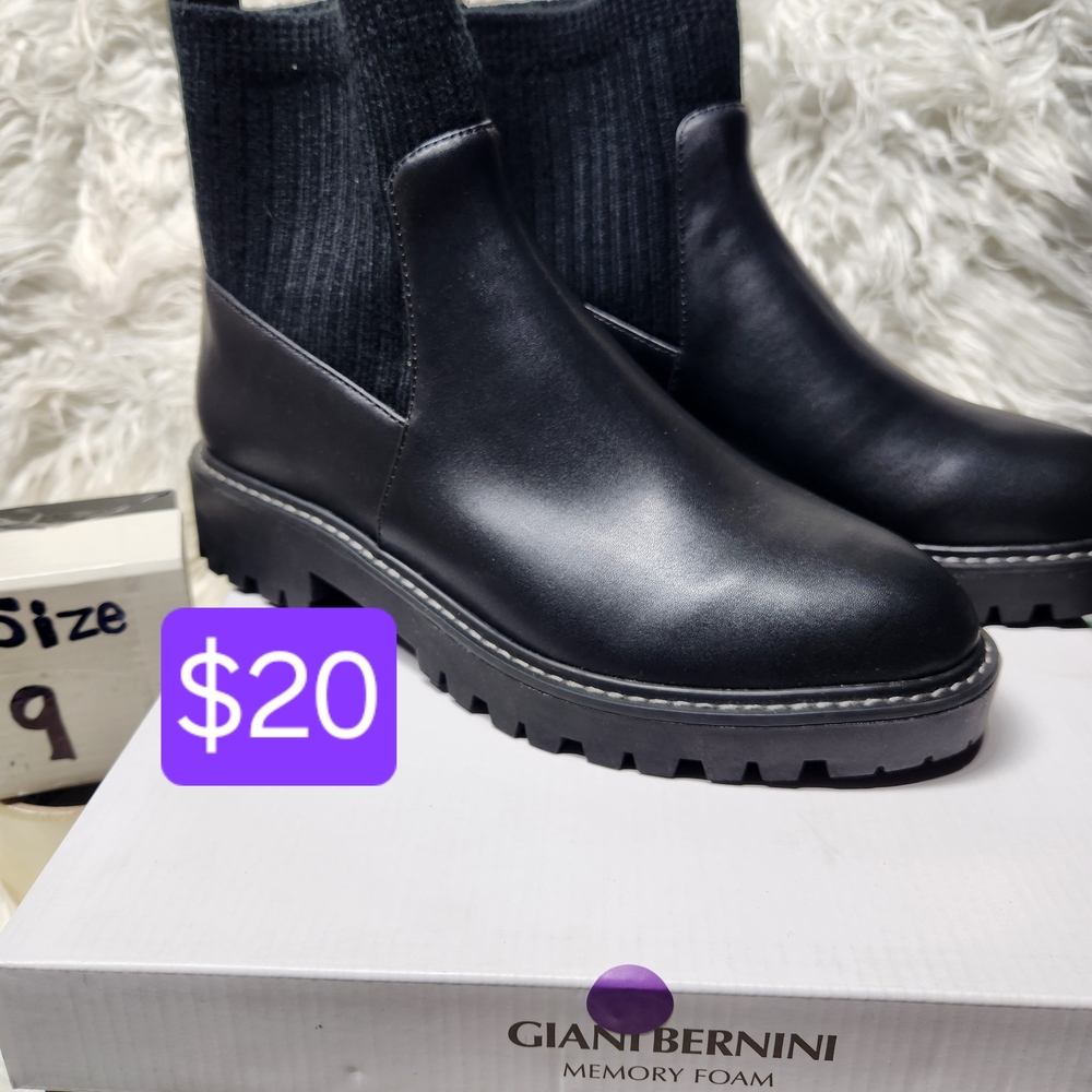 Giani Bernini Maxxine Black Pull-On Boots